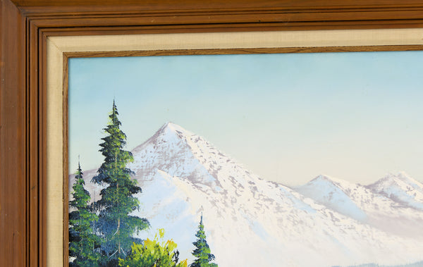 Bob Ross Painting Signed Original Oil on 18x24 Canvas w/ Bob Ross Inc COA