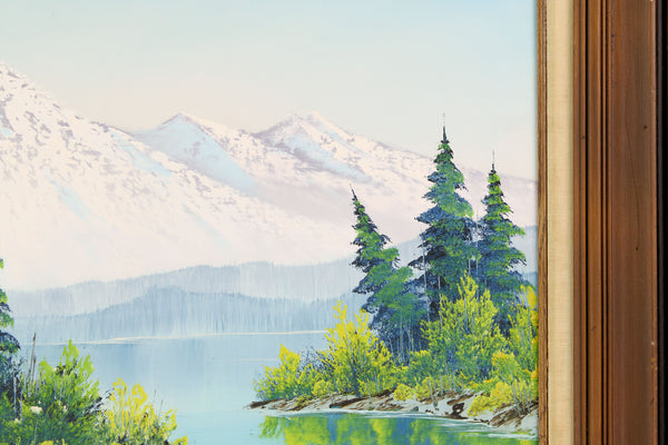 Bob Ross Painting Signed Original Oil on 18x24 Canvas w/ Bob Ross Inc COA