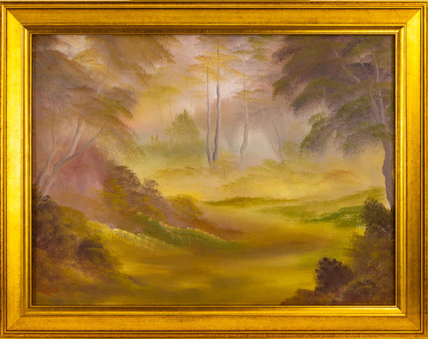 Bob Ross Original Painting Signed Deep Woods Oil on Canvas