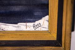 Bob Ross Signed Original Painting Northern Lights on Velvet