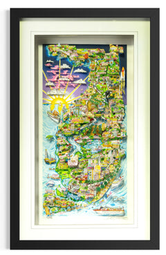 Charles Fazzino, Along Sunshine State, 3D Serigraph Signed Edition of 350