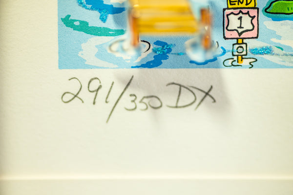 Charles Fazzino Along Sunshine State 3D Serigraph Signed Edition of 350