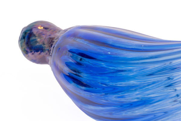 Dale Chihuly Original Cobalt Blue Twist Individual Hand-Blown Glass Chandelier Component