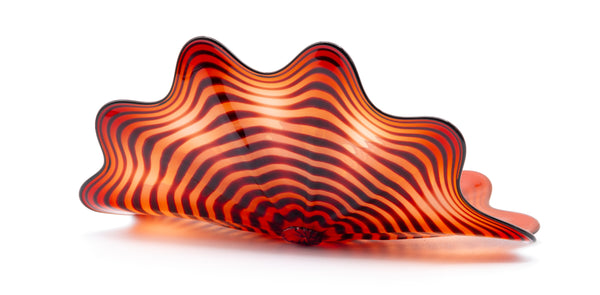 Dale Chihuly Large Four Piece Red-Orange Persian Glass Set with $40k Appraisal