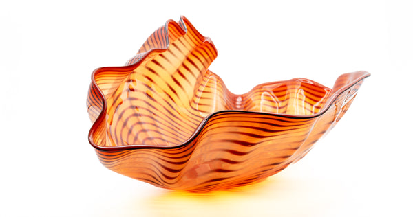 Dale Chihuly Large Four Piece Red-Orange Persian Glass Set with $40k Appraisal