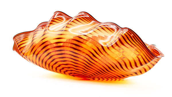 Dale Chihuly Large Four Piece Red-Orange Persian Glass Set with $40k Appraisal