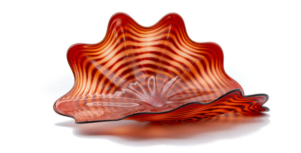 Dale Chihuly Large Four Piece Red-Orange Persian Glass Set with $40k Appraisal