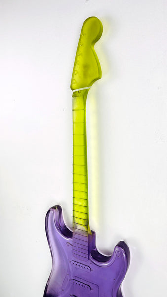 Dale Chihuly Guitar Unique Hand Blown Polyvitro Glass Custom Created for Paul Allen