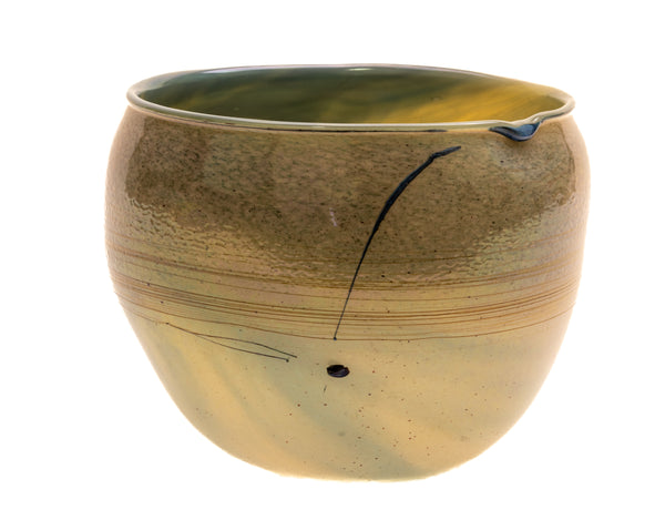 Dale Chihuly Early Cerulean Sand Basket Signed 1979 Hand Blown Glass