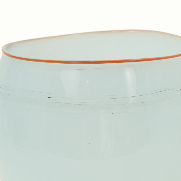 Dale Chihuly, 1979 Ice Blue Baden Tabac Pilchuck Basket Signed Hand Blown Glass