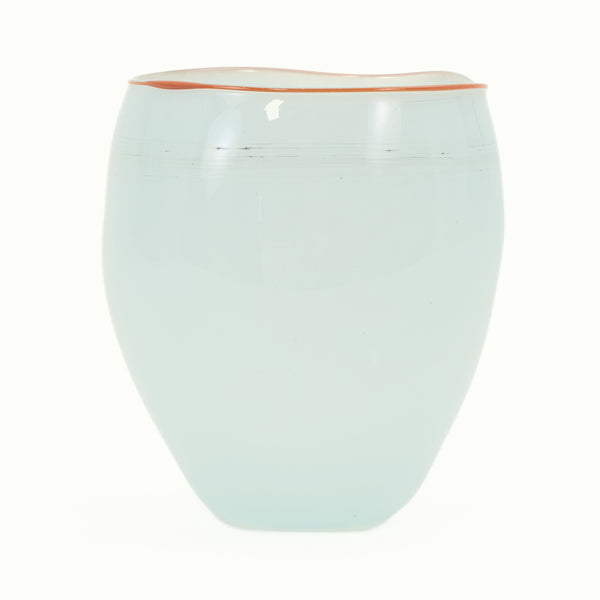 Dale Chihuly, 1979 Ice Blue Baden Tabac Pilchuck Basket Signed Hand Blown Glass