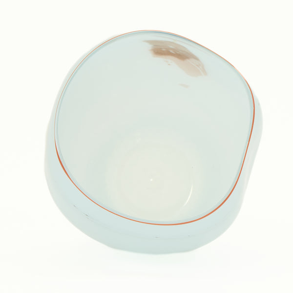 Dale Chihuly, 1979 Ice Blue Baden Tabac Pilchuck Basket Signed Hand Blown Glass
