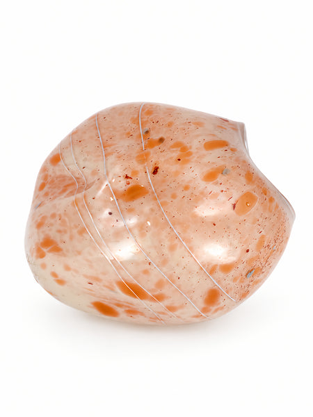 Dale Chihuly, Peach Basket, 1979 Signed Early Era Hand Blown Glass