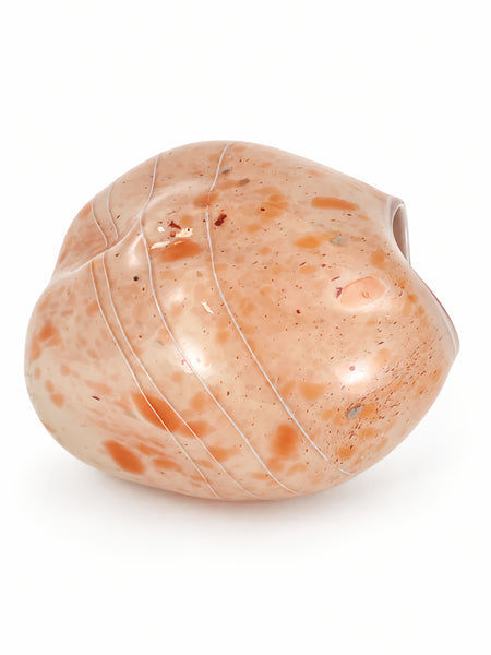 Dale Chihuly, Peach Basket, 1979 Signed Early Era Hand Blown Glass