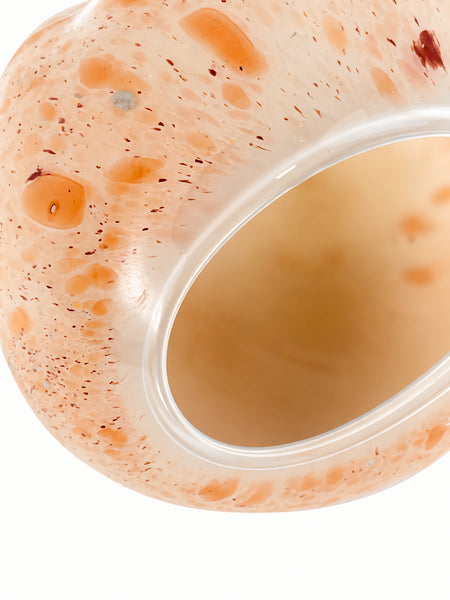 Dale Chihuly, Peach Basket, 1979 Signed Early Era Hand Blown Glass