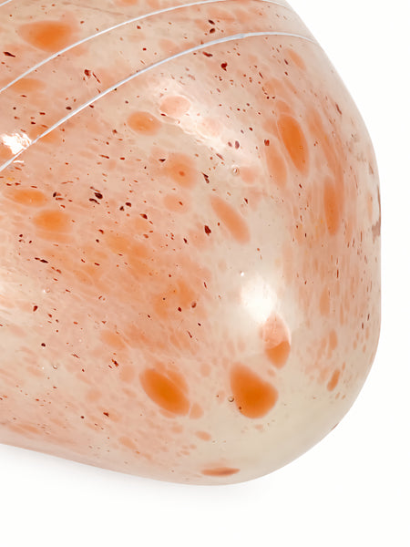 Dale Chihuly, Peach Basket, 1979 Signed Early Era Hand Blown Glass