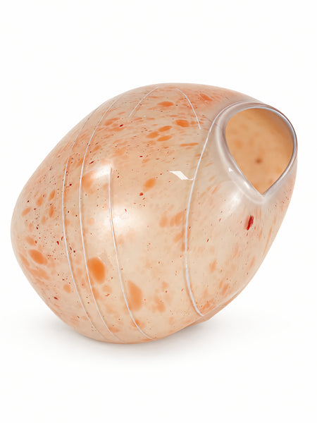 Dale Chihuly, Peach Basket, 1979 Signed Early Era Hand Blown Glass
