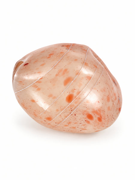 Dale Chihuly, Peach Basket, 1979 Signed Early Era Hand Blown Glass