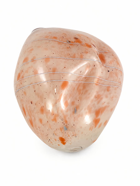 Dale Chihuly, Peach Basket, 1979 Signed Early Era Hand Blown Glass