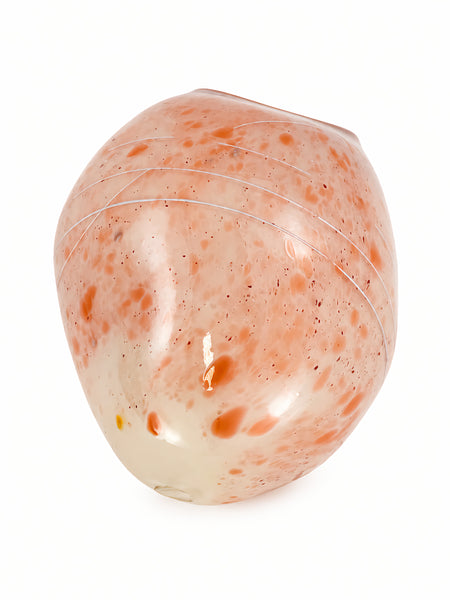 Dale Chihuly, Peach Basket, 1979 Signed Early Era Hand Blown Glass