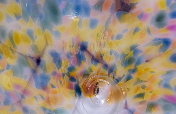 Dale Chihuly Marigold Rose Seaform Pair Large 20" 1984 Signed Hand-Blown Glass
