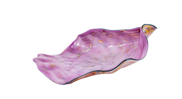 Dale Chihuly Marigold Rose Seaform Pair Large 20" 1984 Signed Hand-Blown Glass