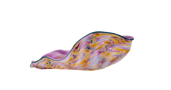 Dale Chihuly Marigold Rose Seaform Pair Large 20" 1984 Signed Hand-Blown Glass