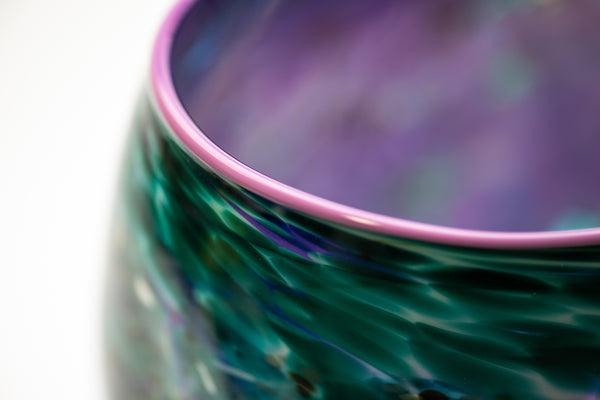 Dale Chihuly Deep Teal Soft Cylinder 1987 15” Signed Hand Blown Glass