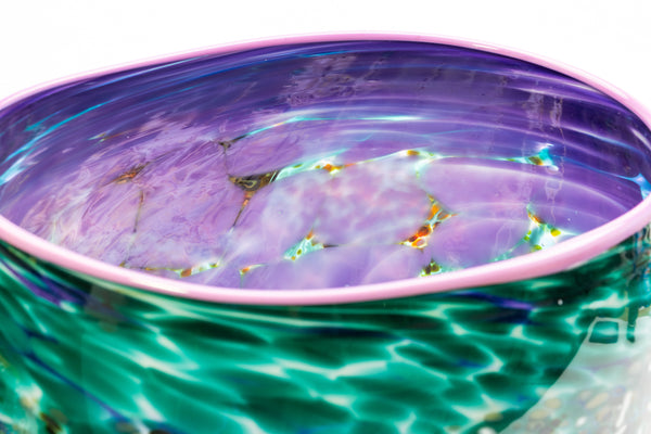 Dale Chihuly Deep Teal Soft Cylinder 1987 15” Signed Hand Blown Glass