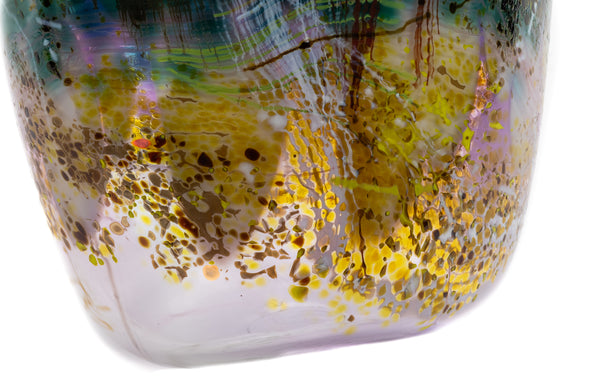 Dale Chihuly Deep Teal Soft Cylinder 1987 15” Signed Hand Blown Glass
