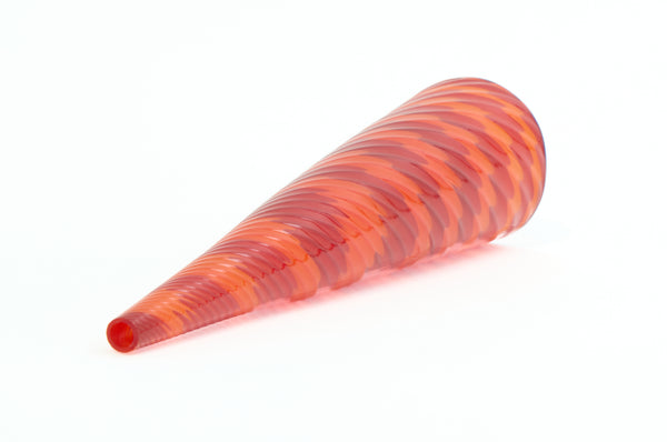 Dale Chihuly, Lapis Blue and Ruby Red Seven Piece Seafom Set, Signed 1988