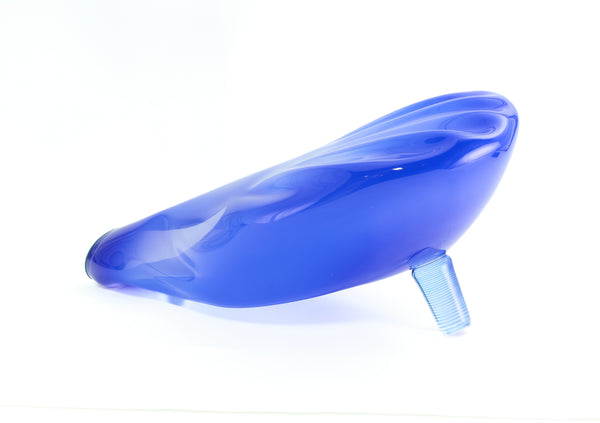 Dale Chihuly, Lapis Blue and Ruby Red Seven Piece Seafom Set, Signed 1988