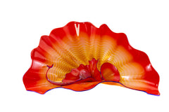 Dale Chihuly, 41" Four Piece Red Amber Seaform Set - Signed 1995 Hand-Blown Glass