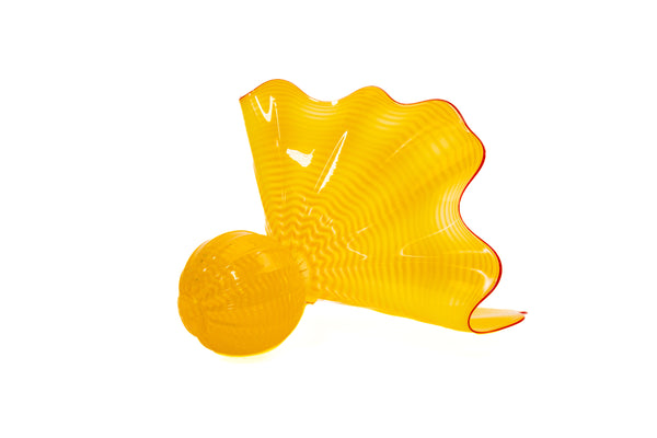 Dale Chihuly, Yellow Buttercup Persian, 1996 Portland Press Edition Hand Blown Glass