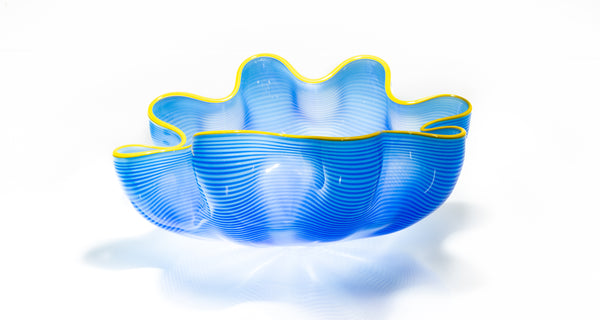 Dale Chihuly, Larkspur Blue Seaform Set, Sold Out Portland Press Signed Edition