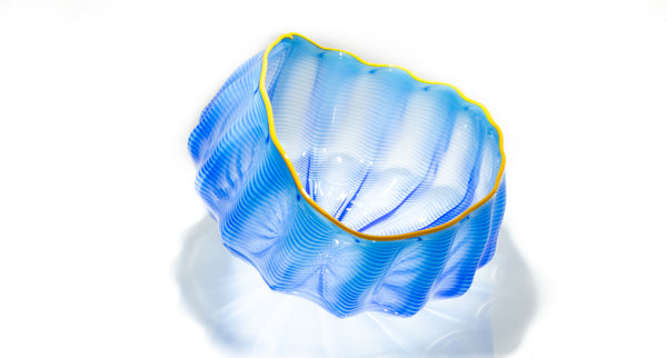 Dale Chihuly, Larkspur Blue Seaform Set, Sold Out Portland Press Signed Edition