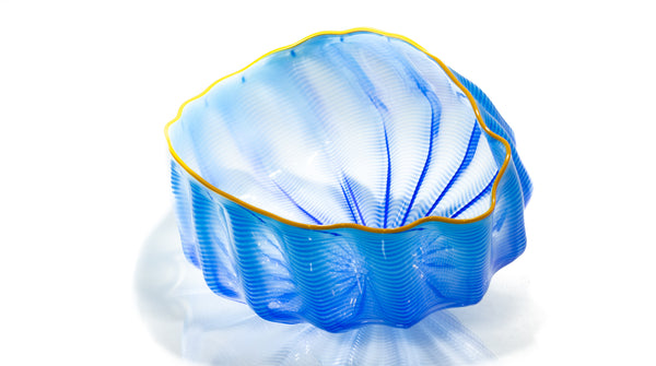Dale Chihuly, Larkspur Blue Seaform Set, Sold Out Portland Press Signed Edition