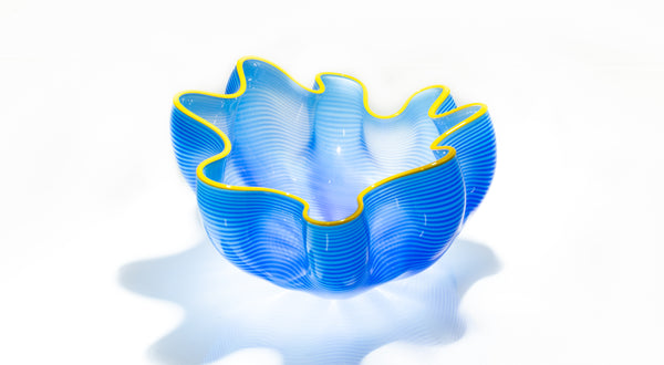 Dale Chihuly, Larkspur Blue Seaform Set, Sold Out Portland Press Signed Edition