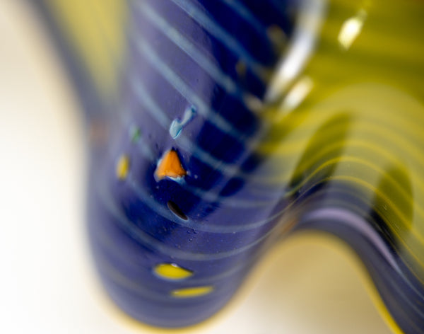Dale Chihuly Indigo Macchia Signed Portland Press 2005 Edition Handblown Glass