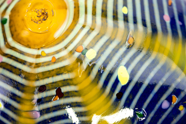 Dale Chihuly Indigo Macchia Signed Portland Press 2005 Edition Handblown Glass