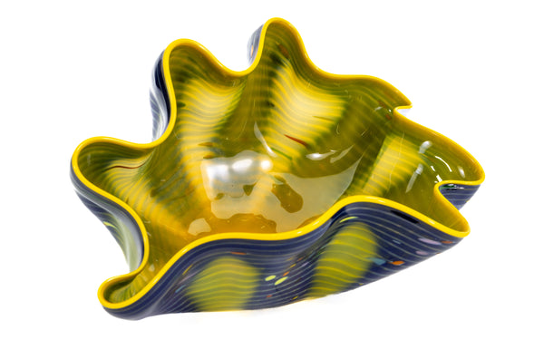 Dale Chihuly, Indigo Macchia, Signed Portland Press 2005 Edition Handblown Glass