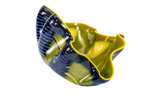 Dale Chihuly Indigo Macchia Signed Portland Press 2005 Edition Handblown Glass