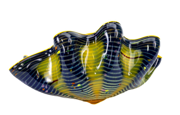 Dale Chihuly Indigo Macchia Signed Portland Press 2005 Edition Handblown Glass