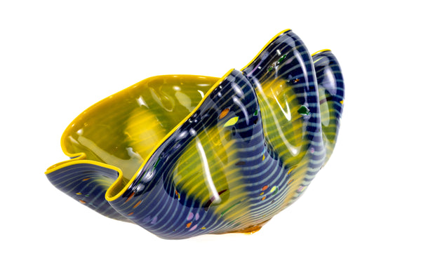 Dale Chihuly Indigo Macchia Signed Portland Press 2005 Edition Handblown Glass