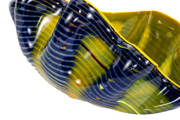 Dale Chihuly Indigo Macchia Signed Portland Press 2005 Edition Handblown Glass