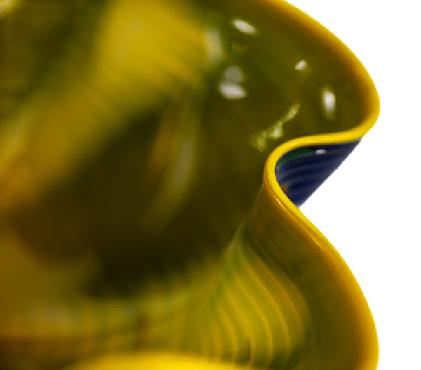 Dale Chihuly Indigo Macchia Signed Portland Press 2005 Edition Handblown Glass