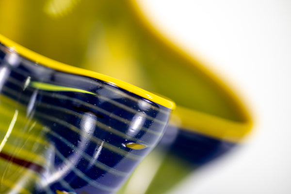 Dale Chihuly Indigo Macchia Signed Portland Press 2005 Edition Handblown Glass