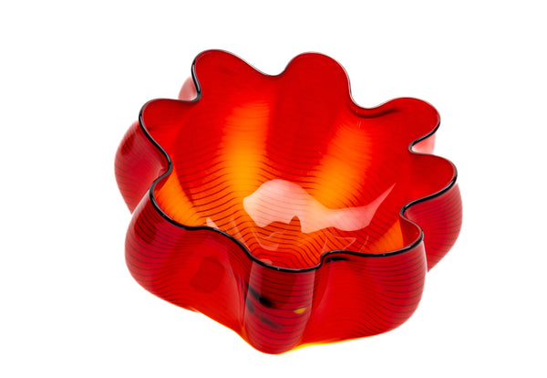 Dale Chihuly Roman Macchia with Black Lip Wrap Signed 2006 Hand-Blown Glass