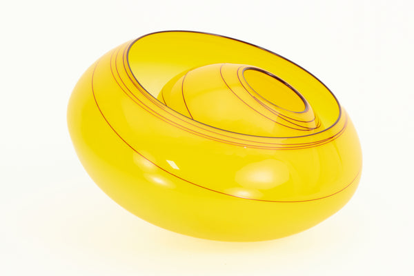Dale Chihuly, Jasmine Basket Pair, Signed Portland Press 2010 Hand-Blown Glass