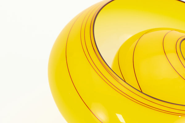 Dale Chihuly, Jasmine Basket Pair, Signed Portland Press 2010 Hand-Blown Glass